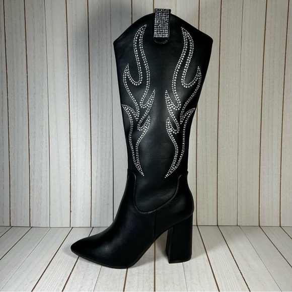 Soda Shoes - WOMEN’S KNEE HIGH COWBOY BOOTS (ALIAS-S)